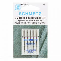 Schmetz Sharp / Microtex Machine Needle Size 12/80 5 ct.