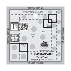 Creative Grids Curvy Log Cabin Trim Tool 4in